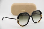 New Chloe 0105S 002 Black Havana Gold Authentic Sunglasses 58-18. Fixed Price $169.15.