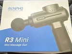 Renpho R3 Mini Percussion Massage Gun Handheld Rechargeable Black 5 Heads. Fixed Price $37.45.