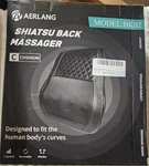 Aerlang BK-02 Shiatsu Back Massager With Heat Black. Fixed Price $30.00.