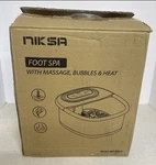 Nob Niksa Foot Spa Bath Massager With Heat Bubbles Vibration & Red Light MM20A-7. Fixed Price $42.00.