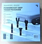 Sharper Image Percussion Pro Deep Tissue Massager Black Unused. Fixed Price $89.95.