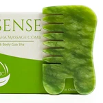 Tool, Natural Green Jade Stone Scalp Massage Comb, Facial Guasha.... Fixed Price $17.09.