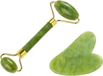 Green Natural Gua Sha Lymphatic Drainage Massager, Facial Tools & Jade Roller Fo. Fixed Price $7.99.