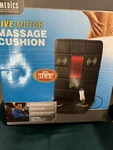 Homedics Five Motor Massage Cushion With Heat And Car Adapter. Fixed Price $49.99.