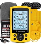 Neocarbon Electric Muscle Stimulator Tens Unit For Back, Pain Relief, Yellow. Fixed Price $34.99.