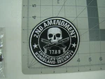 Second Amendment Patch Right To Bear Arms Skull Bones Guns Crossed. Fixed Price $12.99.