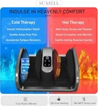 Sumell Foot Massager With Heat & Ice Therapy Shiatsu Muffs - White. Fixed Price $73.71.