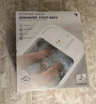 Sharper Image Spahaven Foot Bath Heated W/ Rollers New Unopened. Fixed Price $59.00.
