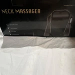 Neck Massager Black Leather Mesh Vehicle Charging Breathable Fine Zipper. Fixed Price $50.00.