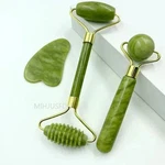 3 Pcs Jade Roller Gua Set-shaped Comb, Manual Beauty Tools For Face**. Fixed Price $9.20.