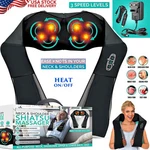 Electric Shiatsu Neck Shoulder Massager With Heat Deep Kneading Back Waist Best. Fixed Price $39.90.