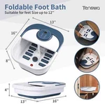 Tenswa Collapsible Foot Spa Bath Massager Heat & Bubbles Model TEN-08. Fixed Price $36.00.