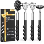 Gumry Versatile Back Scratcher - Portable Telescoping Extendable Black. Fixed Price $13.60.