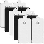 10-PACK Tens Unit Replacement Pads, Rectangular Snap Electrode Pads.... Fixed Price $17.98.