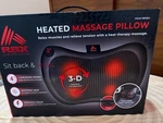 Rbx Heated Massage Pillow Black 4 Kneading Nodes Vibrating Hot/cold Car Adapter. Fixed Price $15.99.