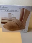 Brookstone Massaging Foot Warmer - Heat Massage Feet. Fixed Price $18.87.