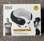 Everlast Wireless Massage Pillow Vibrating Memory Foam Gray Black Rechargeable. Fixed Price $10.00.