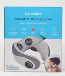 Homedics Deep Rhythmic Neck Massager W/ Heat And Sound Portable Rechargeable. Fixed Price $49.95.