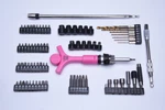 Ratcheting Screwdriver/t-rex Tool Custom Box Ergonomic Handle Hot Pink 83 Piece. Fixed Price $110.11.