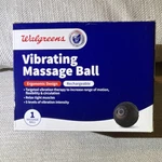 Walgreens Vibrating Massage Ball Rechargeable Ergonomic Multispeed Black. Fixed Price $15.10.
