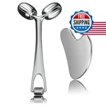 Yeamon Gua Sha Facial Tools & Face Roller Set - Metal Skin Care Massager. Fixed Price $47.67.