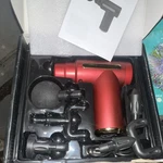 Rlesmen Massage Gun BX-720 Red Cordless Rechargeable 4 Heads Percussion. Fixed Price $79.99.