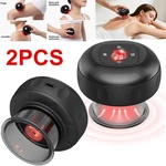 2PCS Electric Cupping Therapy Set Heat Suction Vacuum Massager 15 Levels. Fixed Price $29.03.