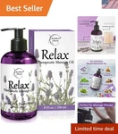Massage Oil Relax Therapeutic Natural Sore Muscle Relief 8OZ Lavender Pepperm.... Fixed Price $41.70.