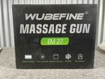 Wubefine Em 27 Massage Gun Percussion Deep Tissue 12MM 3200RPM 2500MAH Grip. Fixed Price $44.99.