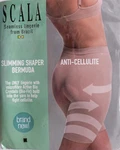 Scala Medium Size Anti Cellulite Slimming Shaper Bermuda Control Shorts Black. Fixed Price $16.12.