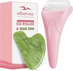 Albatross Ice Roller For Face And Gua Sha Facial Tool Set Pink Skin Care Routine. Fixed Price $18.99.