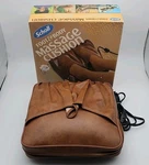 Scholl Foot & Body Massage Cushion Portable Travel Vinyl Cover 20675 Vtg - Works. Fixed Price $13.96.
