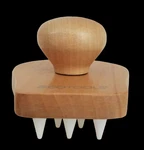 Ecotools Stimulating Scalp Massager For Head Hair Handheld Bamboo Wooden Handle. Fixed Price $10.49.