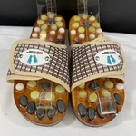 Neo Reflecology Womens Tan Stone Massager Sandals Size Sku 6551. Fixed Price $39.10.