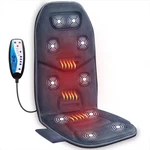 Comfier Seat Cushion With Heat,back MASSAGER,10 Vibration Motors,gray. Fixed Price $54.00.