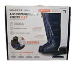 Sharper Image Powerboost Boots Air Compression Electric Leg Massager L/xl. Fixed Price $49.99.