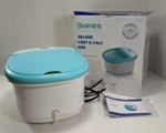 Belmint Foot & Calf Spa Bath Massager W/ Heat 6X Pressure Node Rollers Bubbles. Fixed Price $29.55.