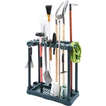 Uimoso Garden Tool Storage Rack Garage Organizer 10 Slots Yard Broom Mop Holder. Fixed Price $31.99.