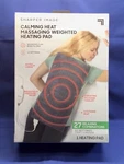 Sharper Image - Calming Massaging Weighted Heating Pad 27 Combo Gray New!. Fixed Price $24.99.