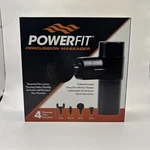 Powerfit Percussion Massager 4 Speed Levels, Tips Nib. Fixed Price $18.57.