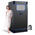 Portable Steam Sauna With 3L Generator Remote Control Wood Foot Massager. Fixed Price $177.89.