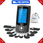Belifu Dual Channel Tens Ems Unit - 24 Modes Pain Relief Massager With 10 Pads. Fixed Price $51.29.