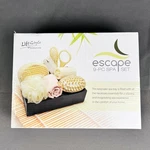9 Piece Spa Set Mirror Towel Brush Sponge Loofah Pouf Escape Lifestyle Products. Fixed Price $7.00.