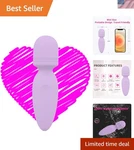 Elegant Mini Cordless Massager - Rechargeable & Waterproof For Travel Home Use. Fixed Price $45.99.
