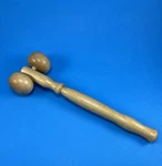 Hand Held 10 Wooden Dual-ball Massage Roller Back/body Reflexology Sore Muscles. Fixed Price $5.99.