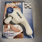 New Conair Touch Tone Massager Model HM11M White 2 Speeds 6 Attachments. Fixed Price $34.00.
