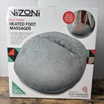 Nizoni Heated Vibrating Foot Massager Microplush Gray Usb Powered Non-slip Base. Fixed Price $27.95.