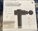 Sharper Image Powerboost Deep Tissue Percussion Massager - Open Box. Fixed Price $48.99.