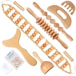Xokocli 7-IN-1 Wood Therapy Tools Lymphatic Drainage Massager 7PCS. Fixed Price $38.76.