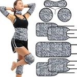 Kanav 8 Piece Castor Oil Pack Wrap Set, 100% Organic Cotton Lined Reusable. Fixed Price $41.61.